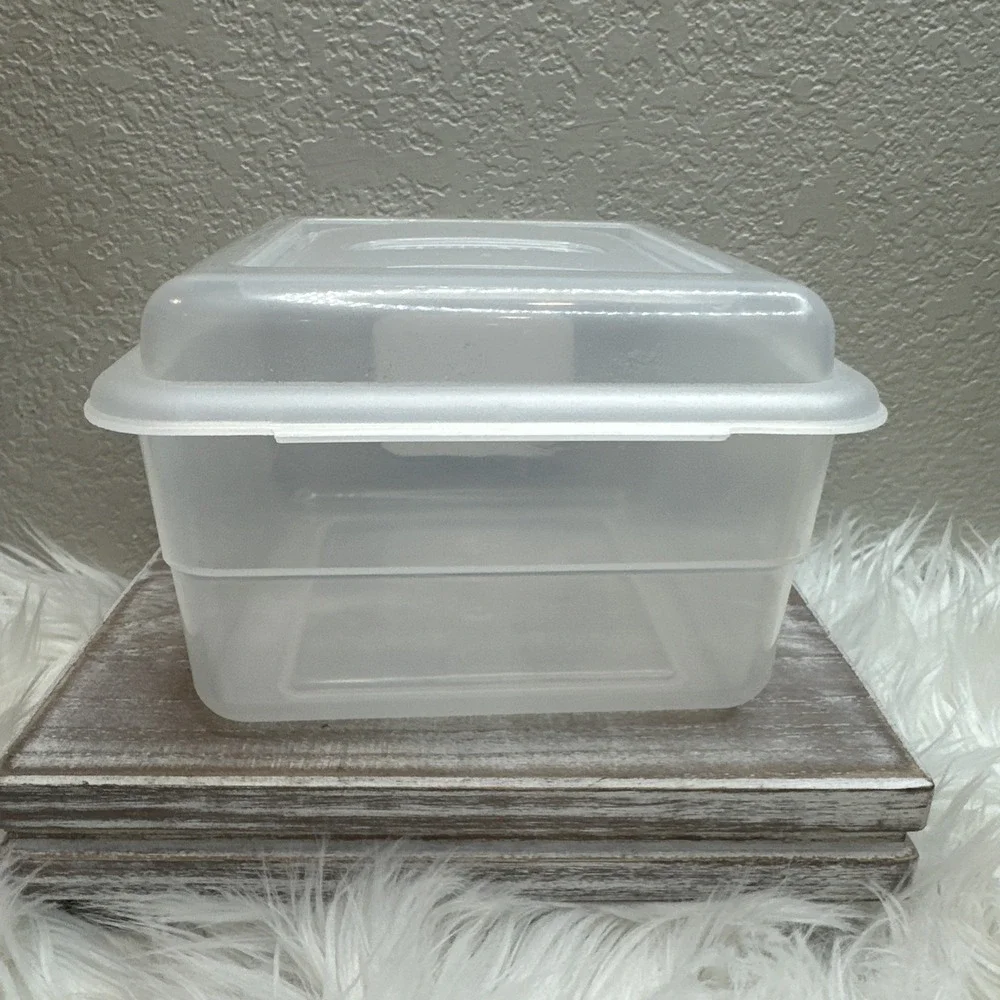 $18 🌙 VTG Sterilite 1700 Flip Tops Clear Hinged Storage Box‎ 7